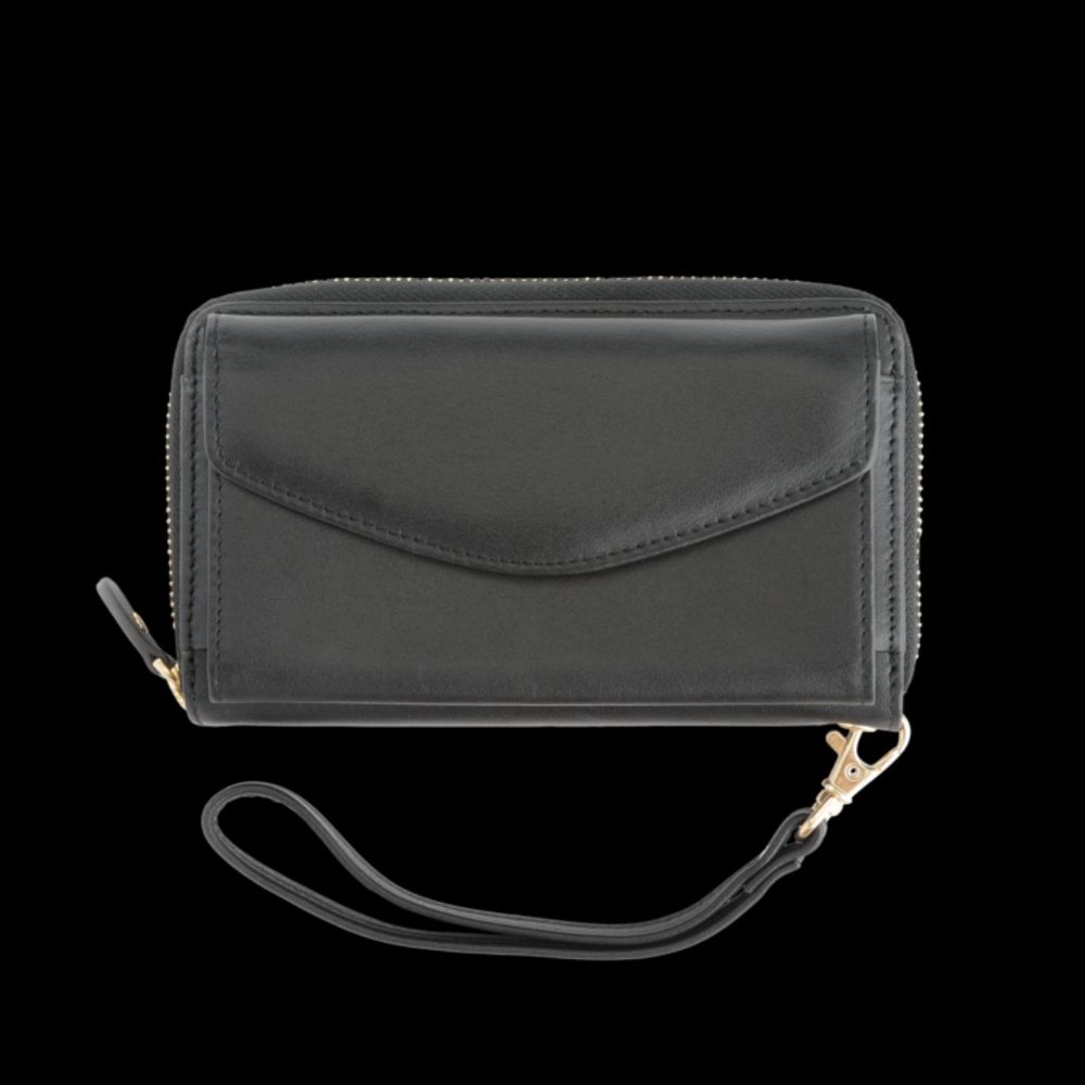 $175 New! Royce NEW YORK Black Wristlet Wallets for Women